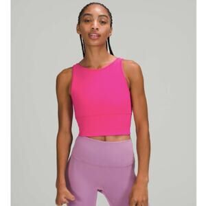 Lululemon Power Pivot Tank Top *Rib Sonic Pink size 14